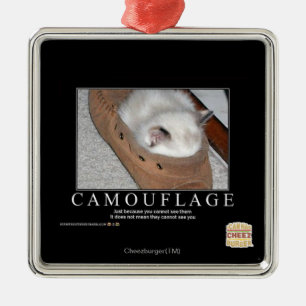 Ornamento De Metal Camuflagem