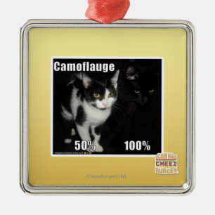 Ornamento De Metal Camuflagem