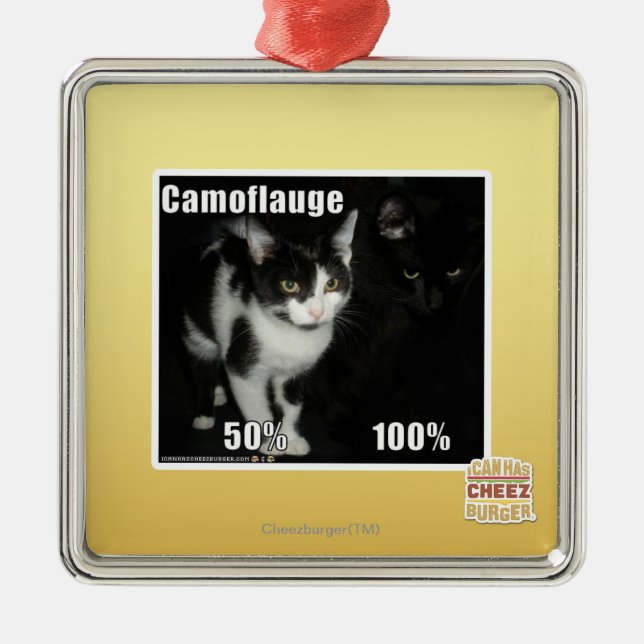 Ornamento De Metal Camuflagem (Frente)