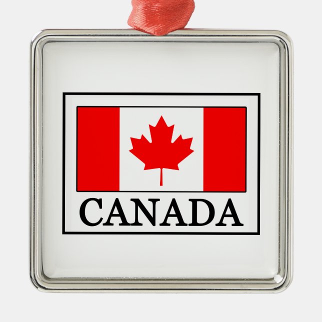 Ornamento De Metal Canadá (Frente)