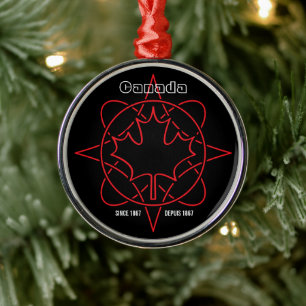 Ornamento De Metal Canadá desde 1867