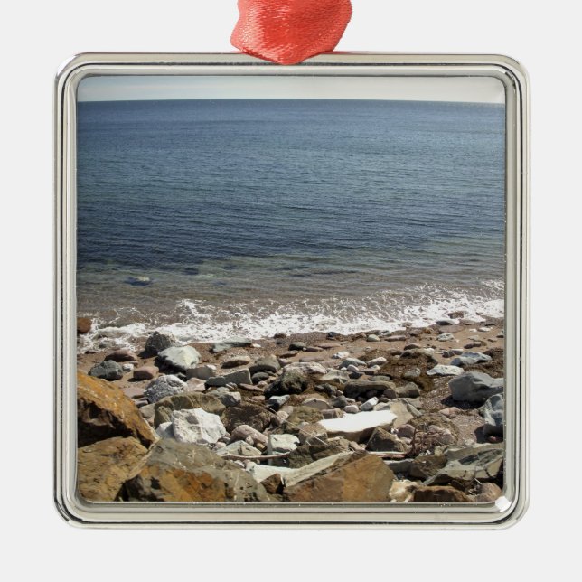 Ornamento De Metal Canadá, Quebec. VIA Rail Canada treina O (Frente)