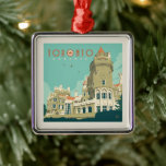 Ornamento De Metal Canadá | Toronto, Casa Loma<br><div class="desc">Anderson Design Group é uma ilustração e design de prêmio vencedora em Nashville,  Tennessee. O fundador Joel Anderson dirige uma equipe de artistas talentosos para criar a arte original da poster,  que se parece com impressões clássicos de propaganda desde a 1920 até os anos 60.</div>