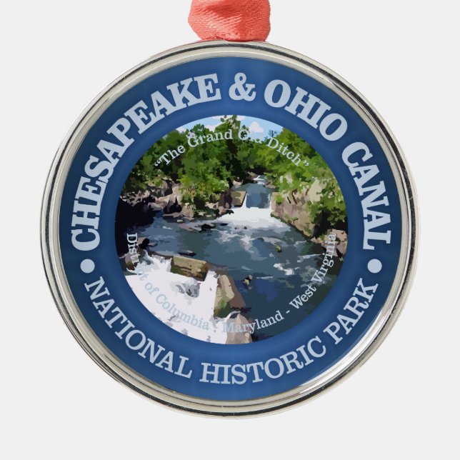 Ornamento De Metal Canal Chesapeake & Ohio NHP (Frente)