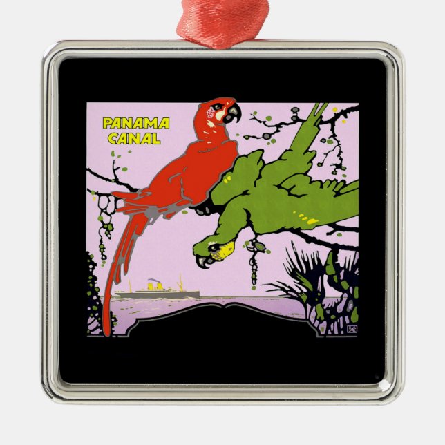 Ornamento De Metal Canal do Panamá (Frente)