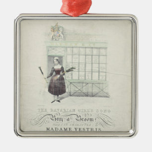 Ornamento De Metal Canção bávara das meninas pelo máximo Gouci, folha