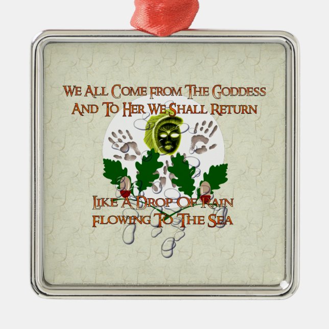 Ornamento De Metal Canção da deusa (Frente)