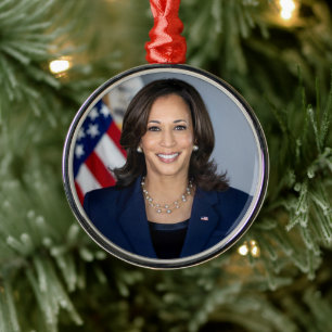 Ornamento De Metal Candidato Kamala Harris EUA 2024