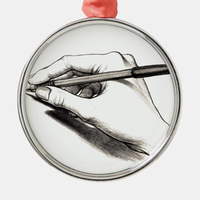 Ornamento De Metal Caneta (Frente)