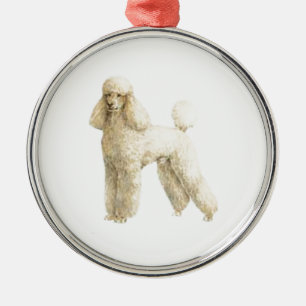 Ornamento De Metal Caniche -- Grampo do filhote de cachorro