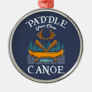 Ornamento De Metal Canoagem de Kayaking Gift