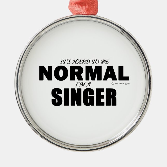 Ornamento De Metal Cantor normal (Frente)