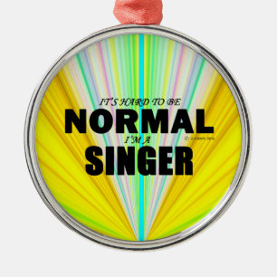 Ornamento De Metal Cantor normal