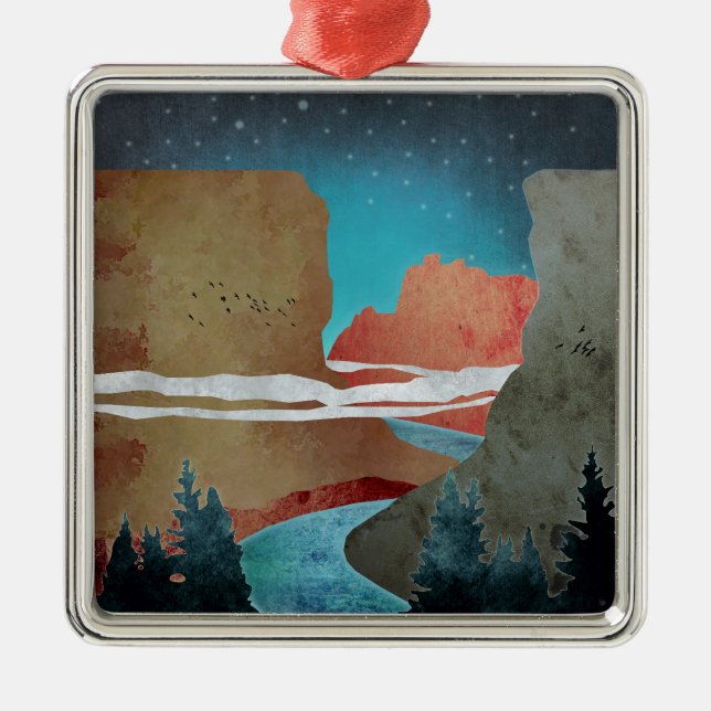 Ornamento De Metal Canyon Birds (Frente)