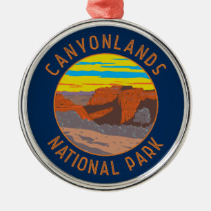 Ornamento De Metal Canyonlands National Park Moab Viagem Art Vintage