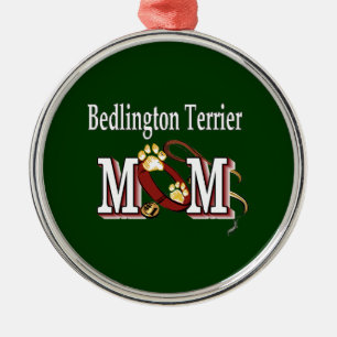 Ornamento De Metal Cão de Bedlington Terrier MOM