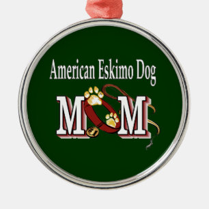 Ornamento De Metal Cão esquimó americano MOM