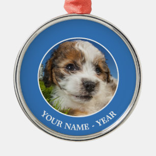 Ornamento De Metal Cãozinho giro (Shitzu)