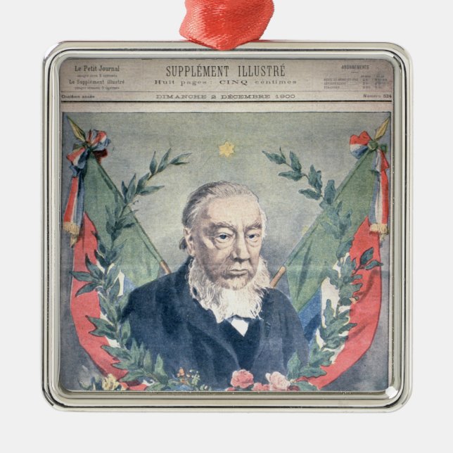 Ornamento De Metal Capa do presidente Kruger (Frente)