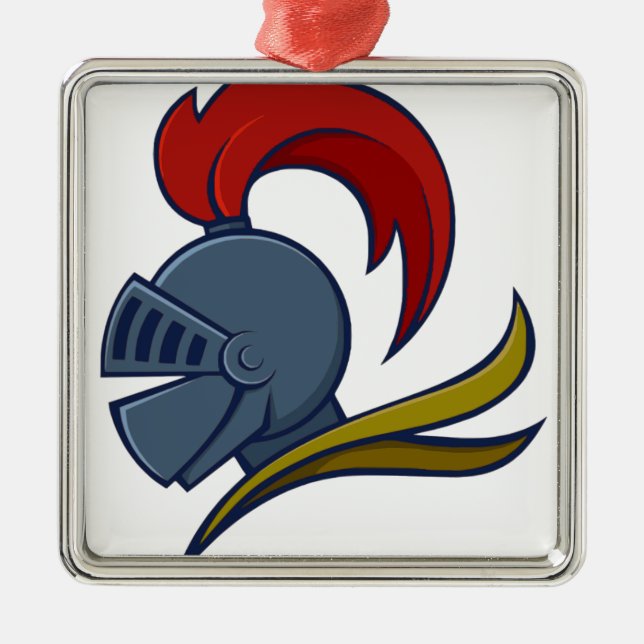 Ornamento De Metal Capacete do cavaleiro (Frente)