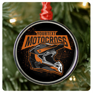 Ornamento De Metal Capacete personalizado de motocross-Racing em bici