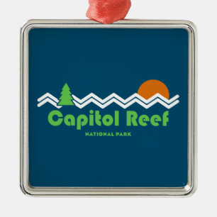 Ornamento De Metal Capitol Reef National Park Retro