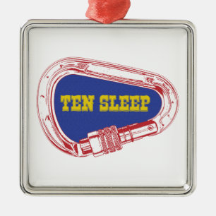 Ornamento De Metal Carabiner de Escalada em Rocha Ten Sleep