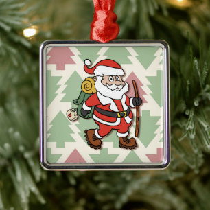 Ornamento De Metal Cargueiro do Papai Noel