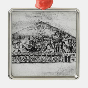 Ornamento De Metal Caricatura de judeus ingleses, de um Hagadá