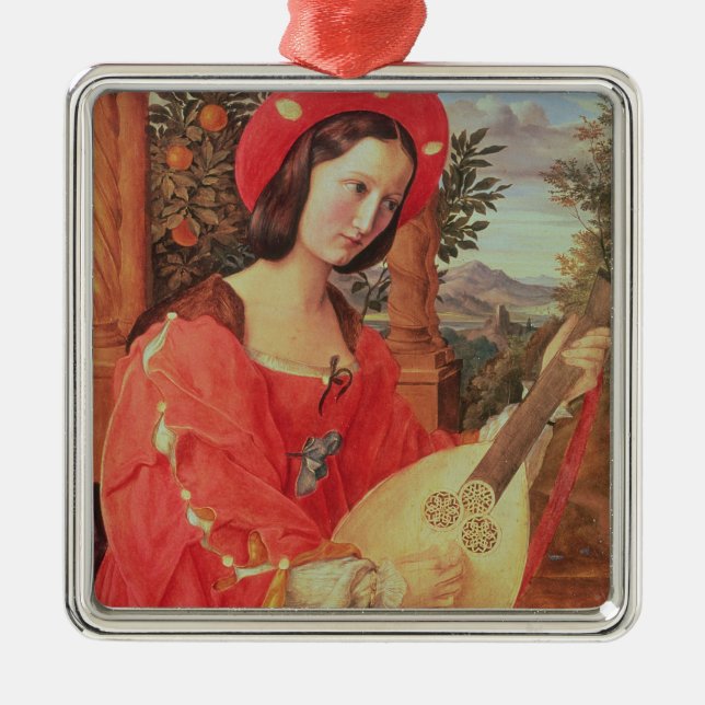 Ornamento De Metal Carla Bianca von Quandt, c.1820 (óleo em canvas) (Frente)