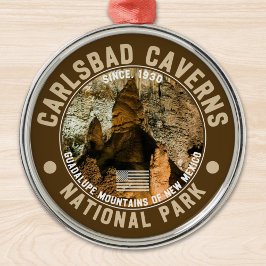 Ornamento De Metal Carlsbad Caverns in New Mexico
