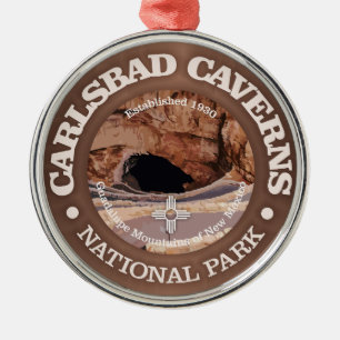 Ornamento De Metal Carlsbad Caverns NP (rd)2