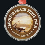 Ornamento De Metal Carolina Beach SP<br><div class="desc">Carolina Beach State Park,  Carolina do Norte.</div>