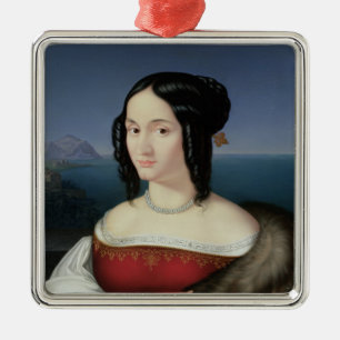 Ornamento De Metal Carolina Grossi, primeira esposa do artista