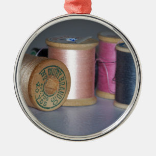 Ornamento De Metal Carretéis do vintage da linha