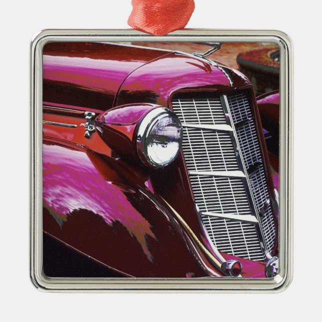 Ornamento De Metal Carro clássico: Auburn (Frente)