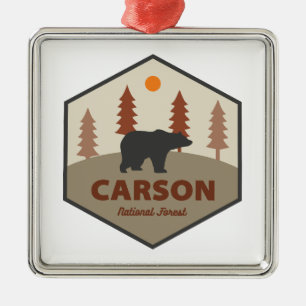 Ornamento De Metal Carson National Forest New Mexico Bear