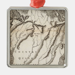 Ornamento De Metal Carta das fontes do móbil