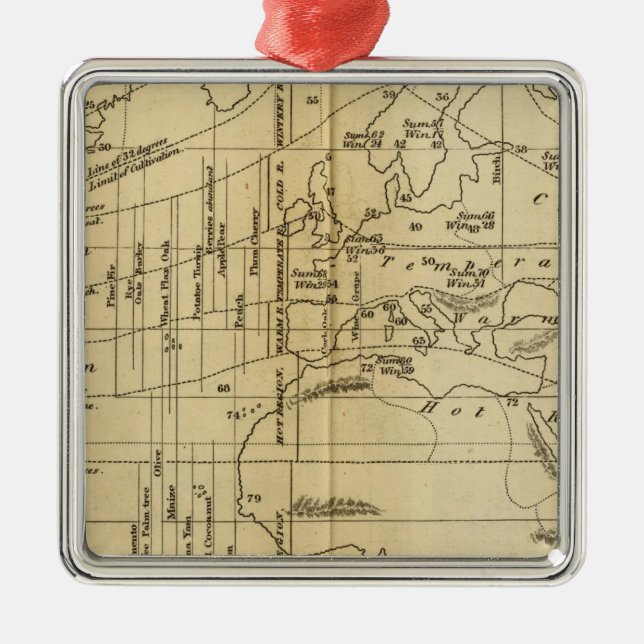 Ornamento De Metal Carta Isothermal (Frente)