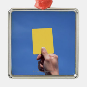 Ornamento De Metal Cartão amarelo