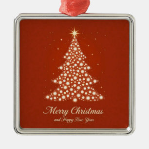 Ornamento De Metal Cartão de Boas Festas de Natal com Decorações