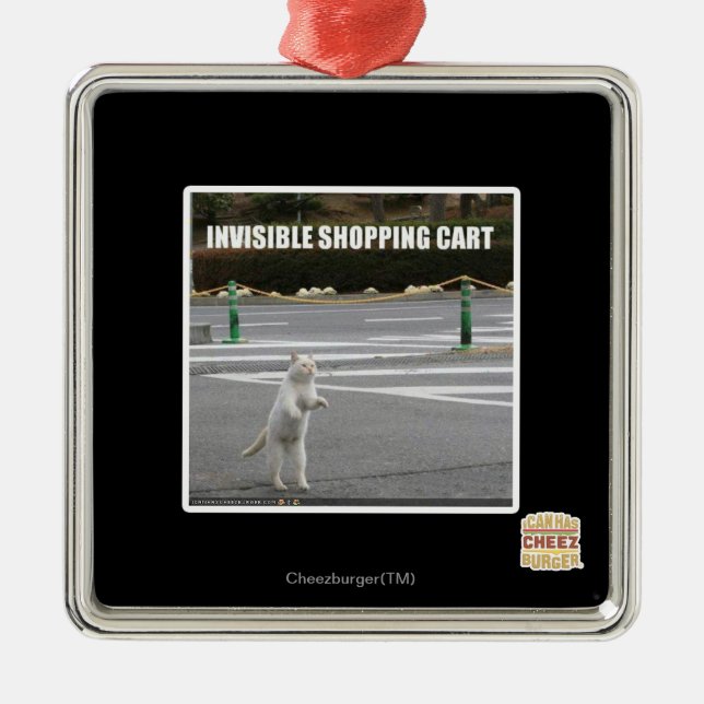 ORNAMENTO DE METAL CARTÃO DE COMPRO INVISÍVEL (Frente)