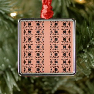 Ornamento De Metal Cartas Elegantes do Amor: Uma Transformação Rosa