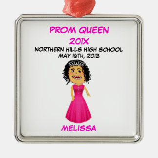 Ornamento De Metal Cartoon Queen do Baile de formatura Segundo grau p