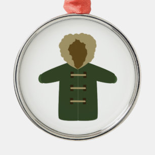 Ornamento De Metal Casaco do inverno