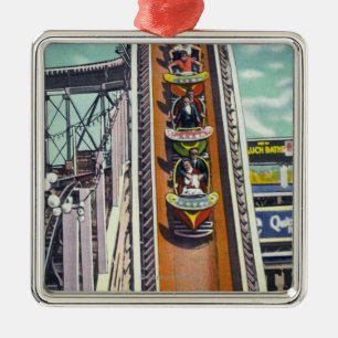 Ornamento De Metal Casais que vão abaixo do passeio das voltas do v