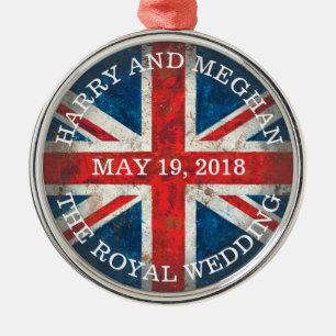 Ornamento De Metal Casamento de Harry e Meghan