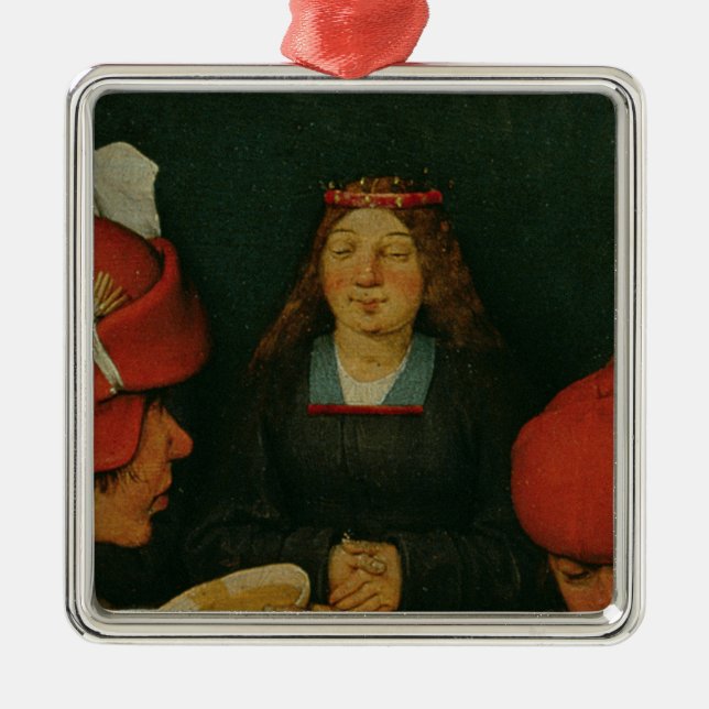 Ornamento De Metal Casamento do camponês (Frente)