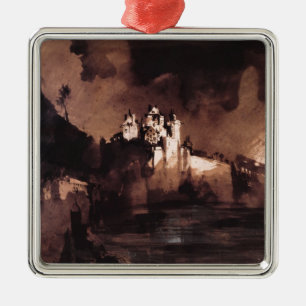 Ornamento De Metal Castelo