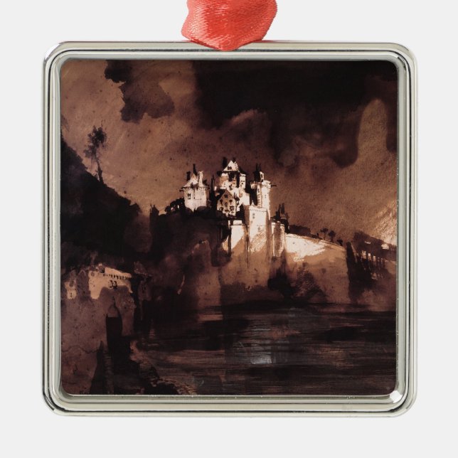 Ornamento De Metal Castelo (Frente)